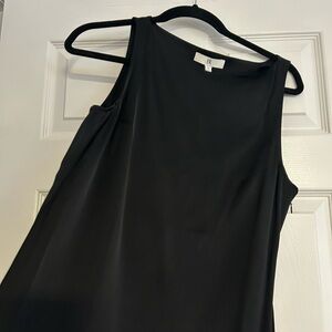 Banana Republic Satin stretch black evening dress
